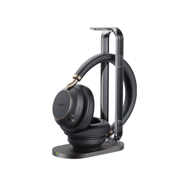 Yealink Wireless BH76 PLUS UC (BH76-P-CH-UC-C/A) ANC Stereo Headset, Chargestand, Black, USB-C Native,C/A Adapter