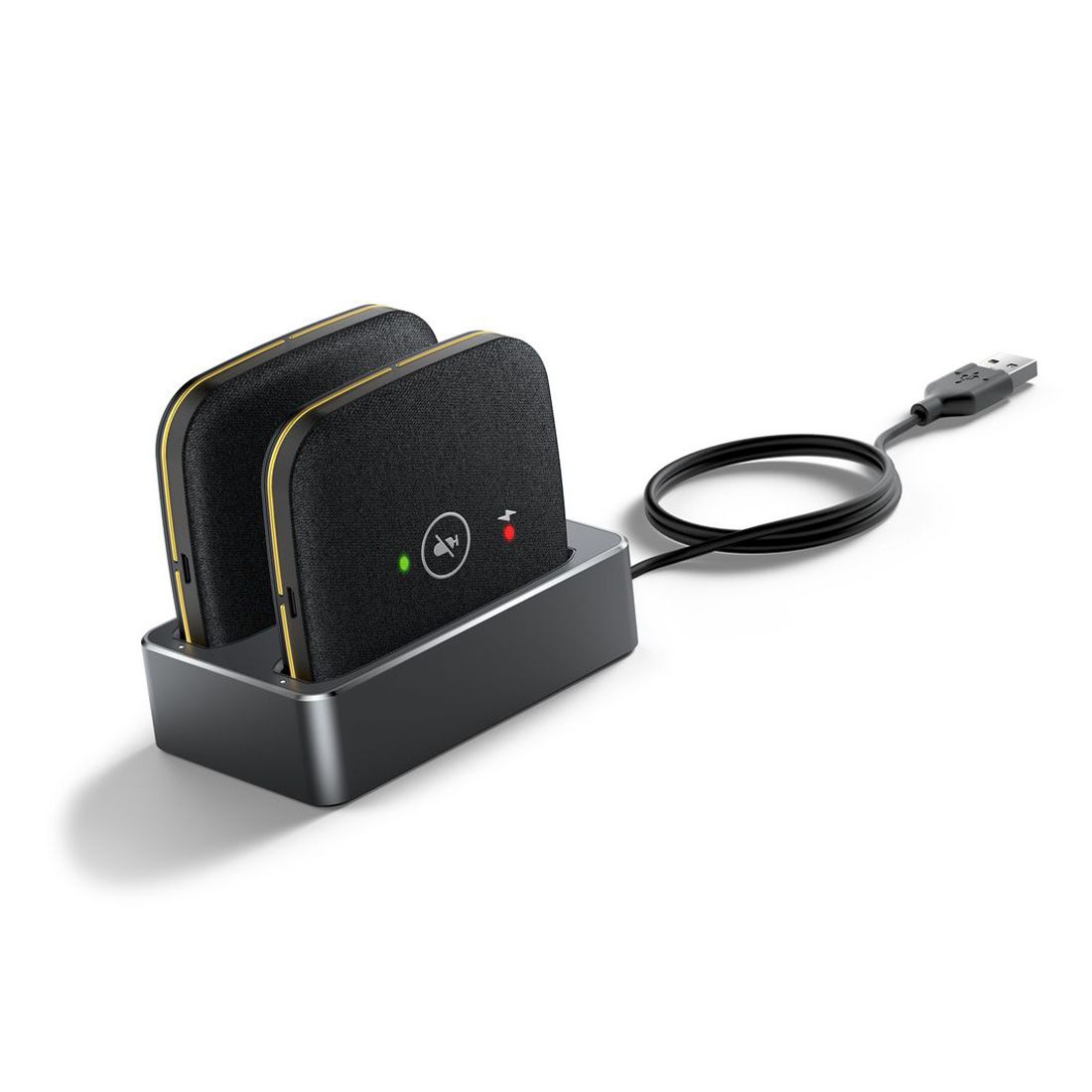 Yealink CPW65-PACKAGE CPW65 Wireless DECT Expansion Microphones (2), WDD60 DECT dongle, Charger Cradle, 2 Yr