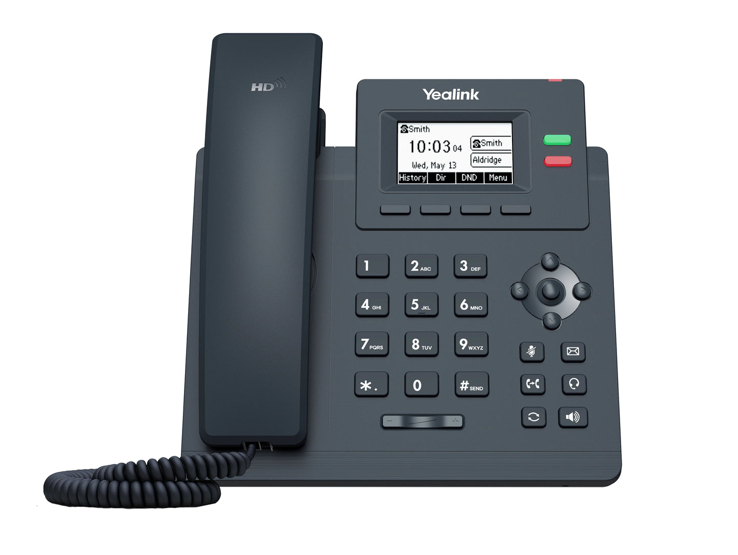 Yealink SIP-T31P 2 Line IP Phone with Handset, 2 Ports 10/100M Ethernet Switch
