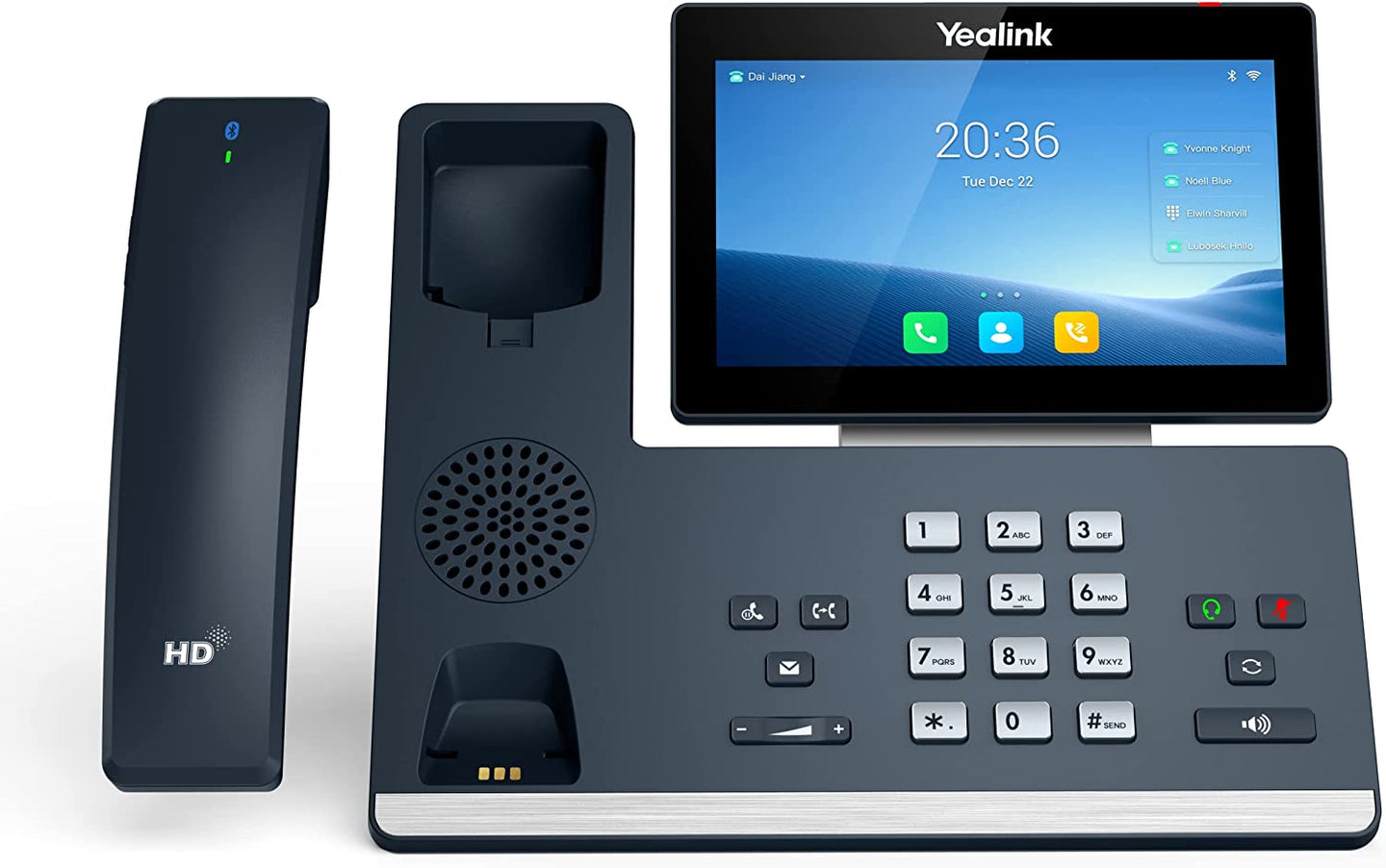 Yealink SIP-T58W-PRO IP Phone with Wireless Handset, 7